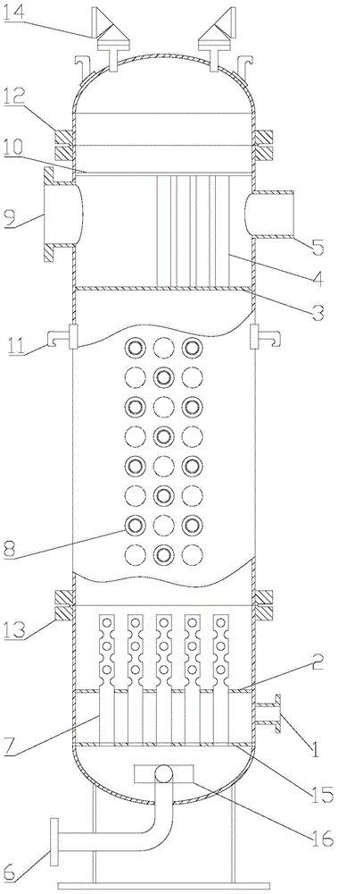 Pressure vessel and method for simulating upper chamber droplet entrainment of nuclear reactor