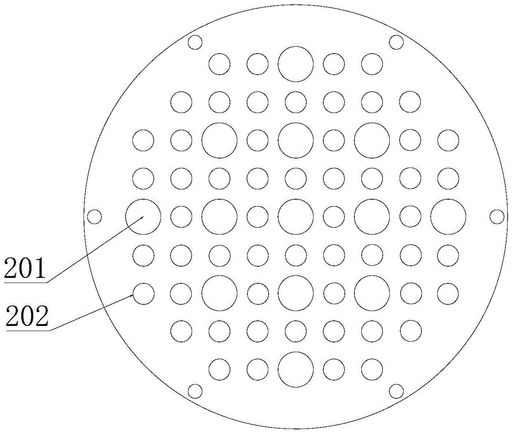 Pressure vessel and method for simulating upper chamber droplet entrainment of nuclear reactor