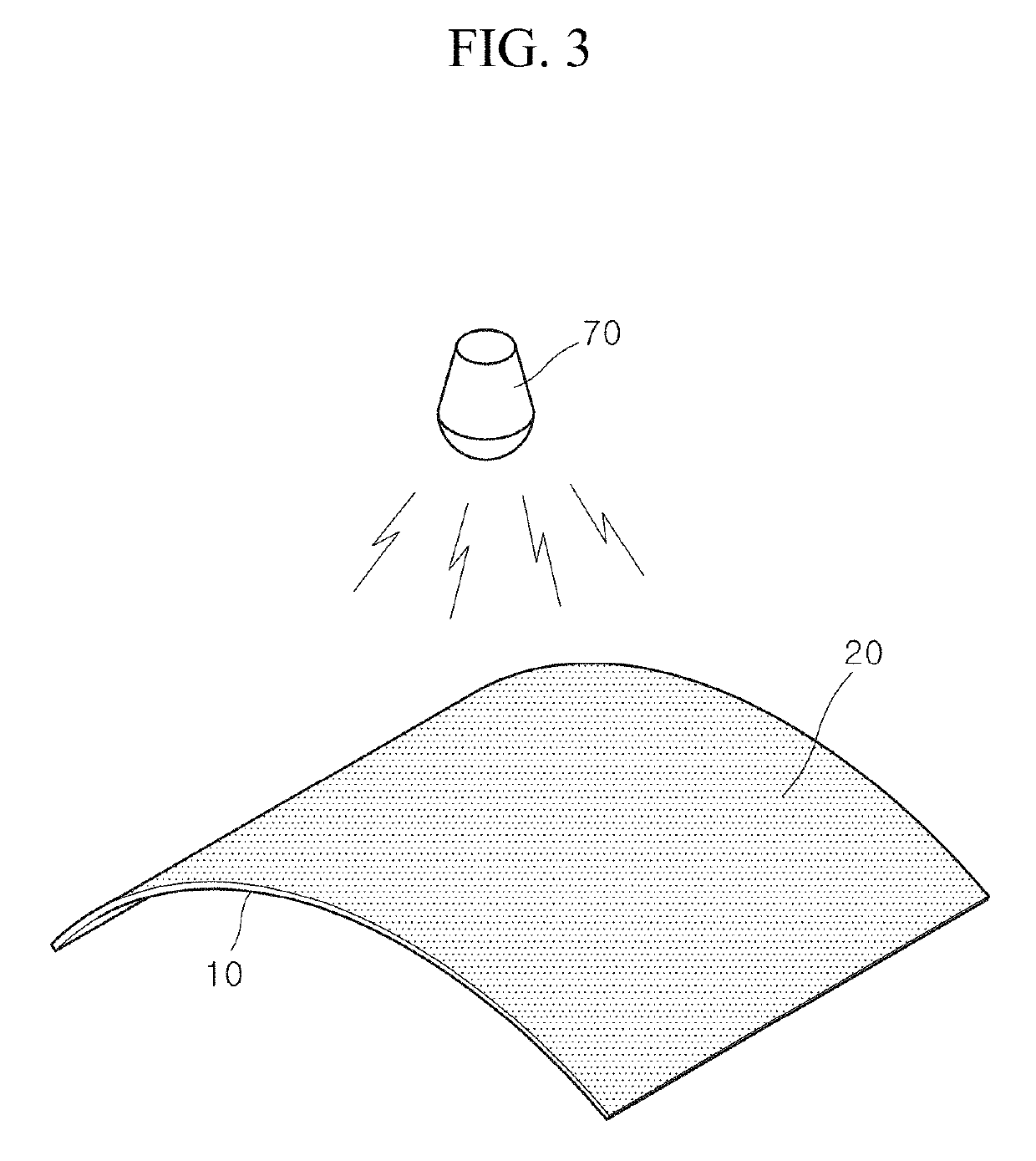 Curved stereoscopic image display device and manufacturing method thereof