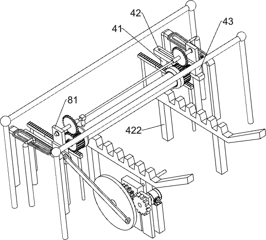 A rust removal device for steel bars for construction