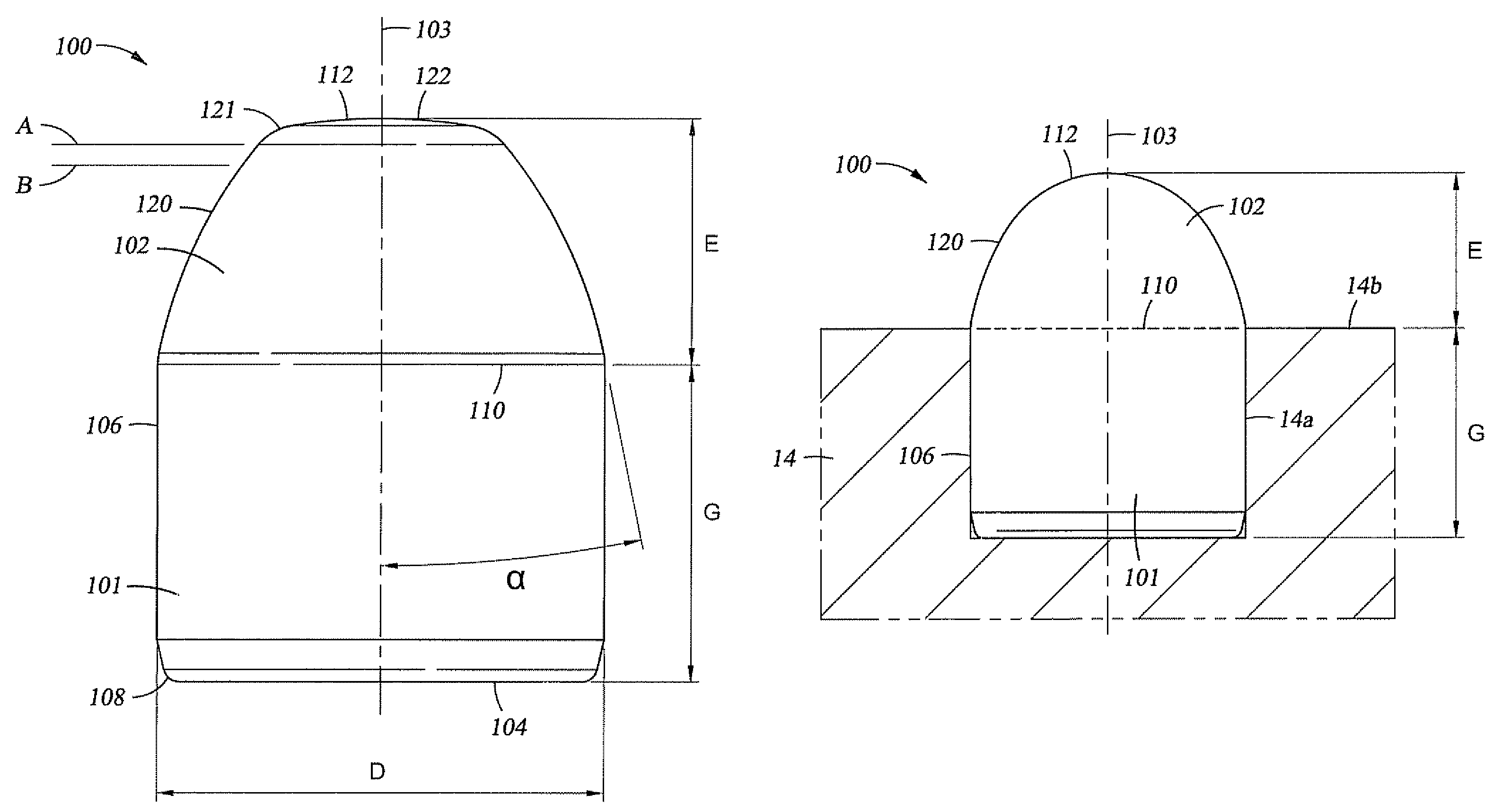 Drill bit and cutting inserts for hard/abrasive formations