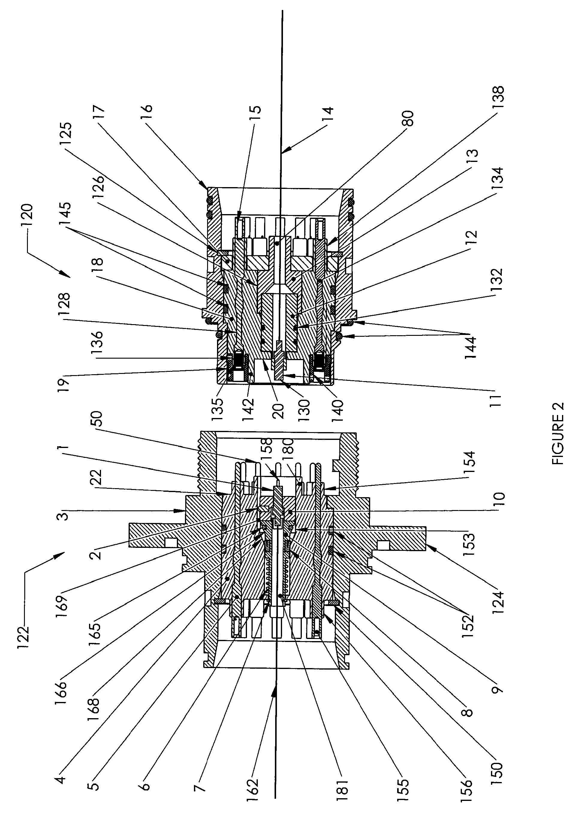 Dry mate connector