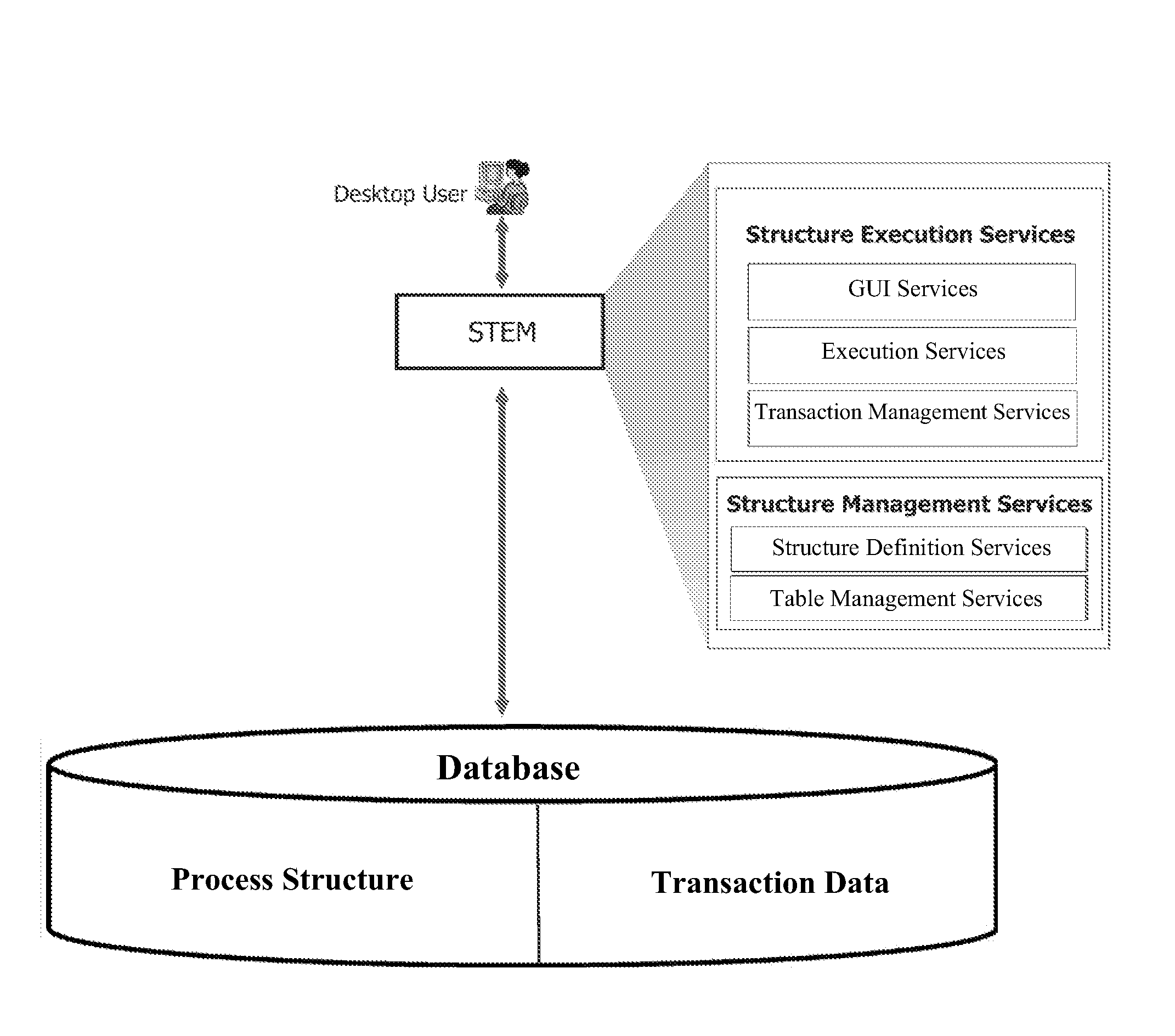 Unique versatile axpert executor engine which can interpret and execute transaction structures and information views to build information systems