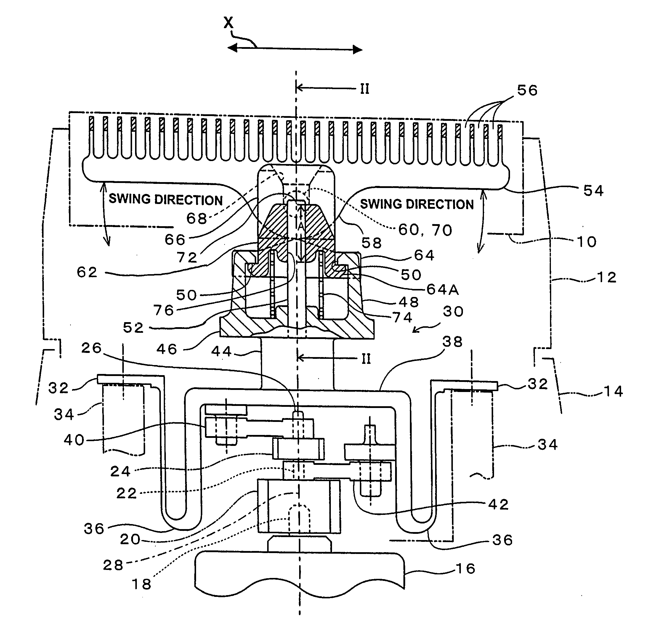 Reciprocating-type electric shaver