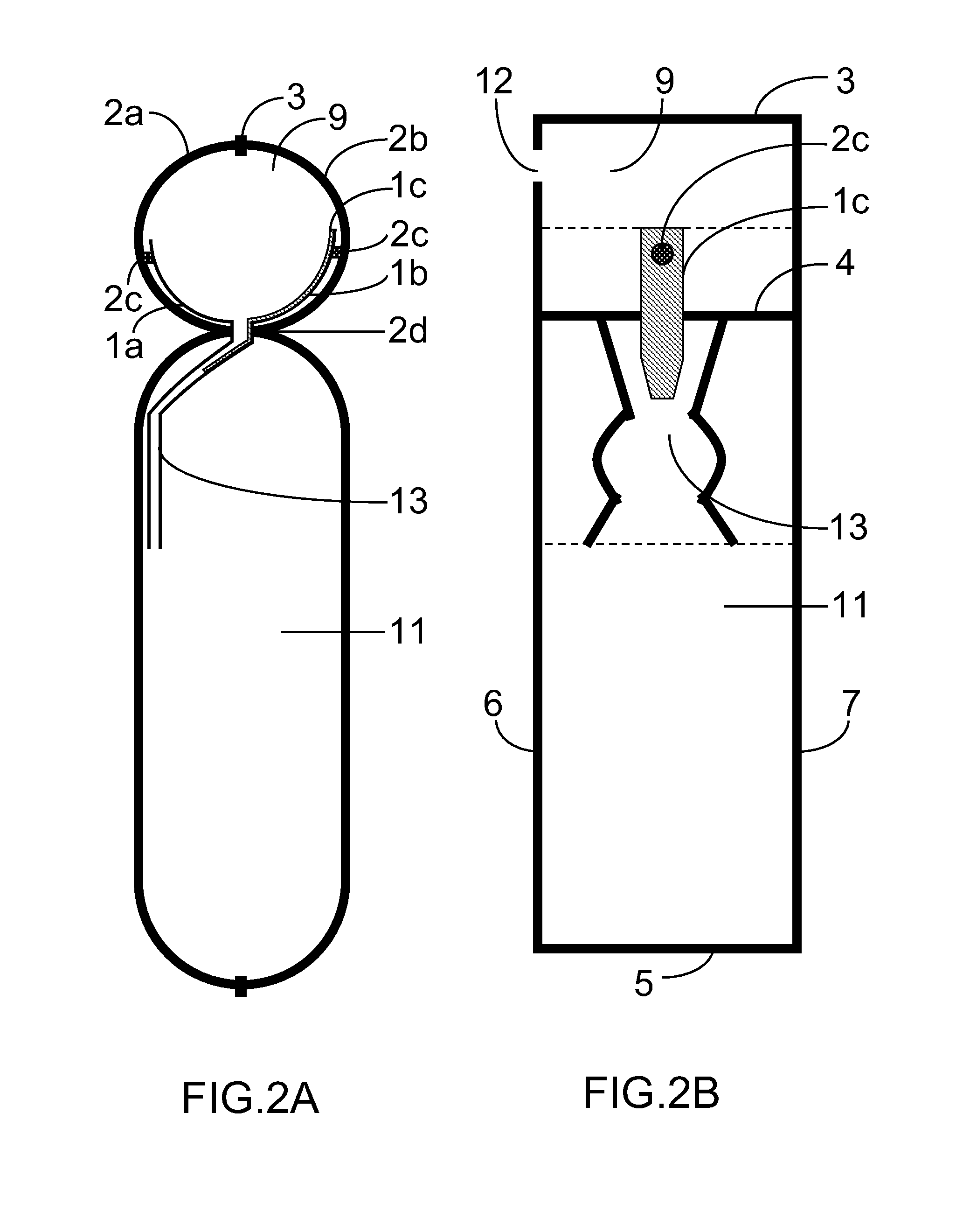 Inflatable pneumatic bag and the manufacture method thereof