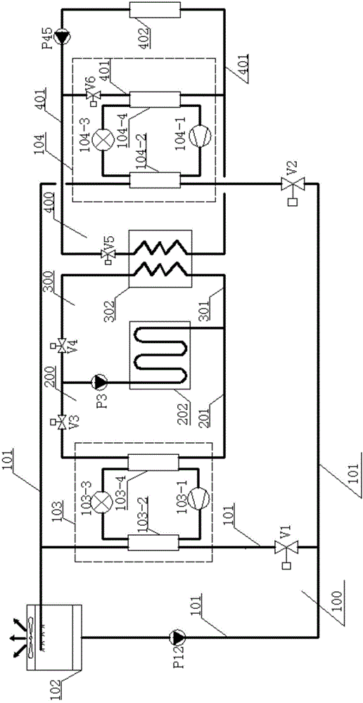 Internal-melt ice storage air-conditioning system and operating method thereof