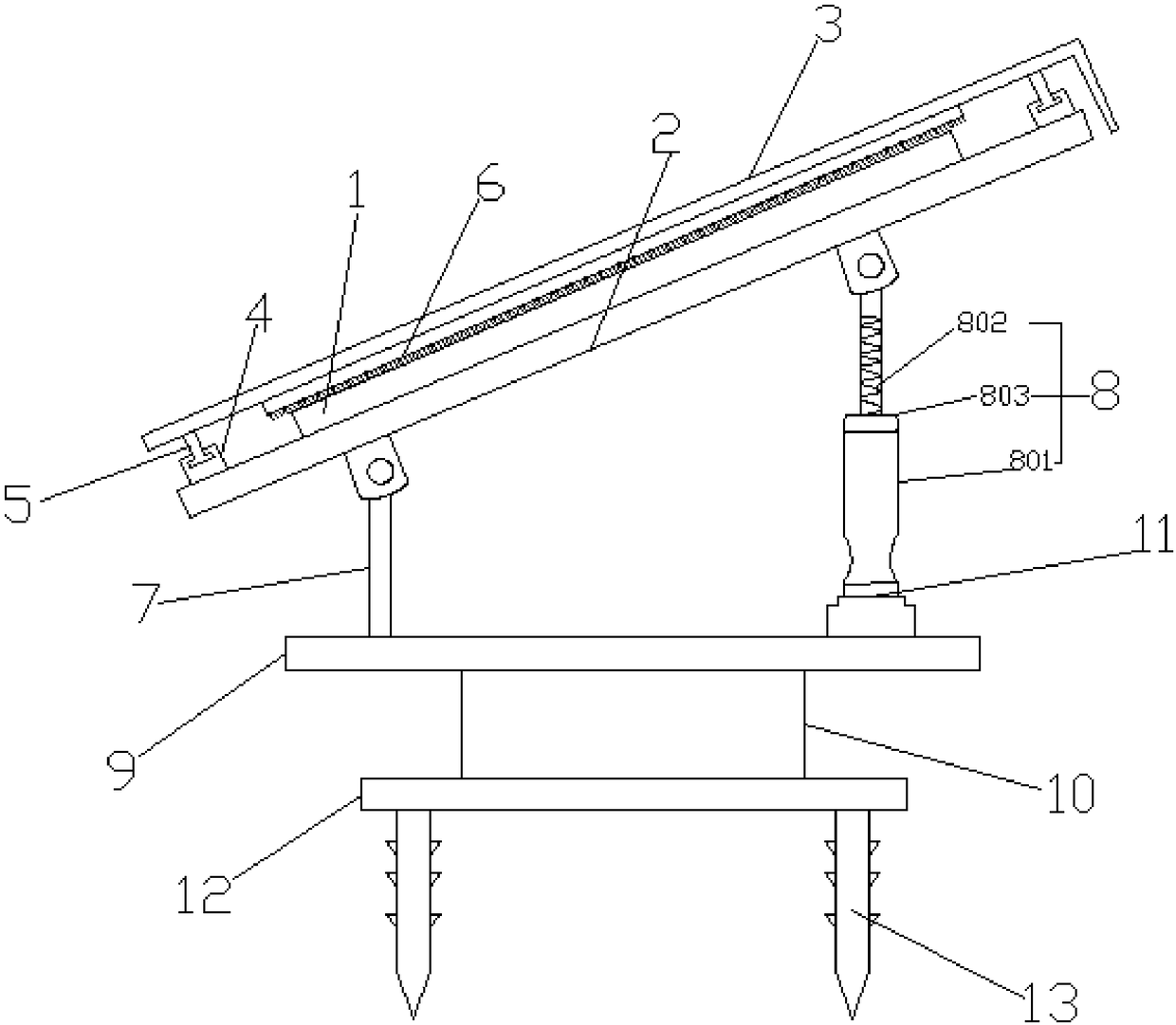 Distributed photovoltaic power generation device