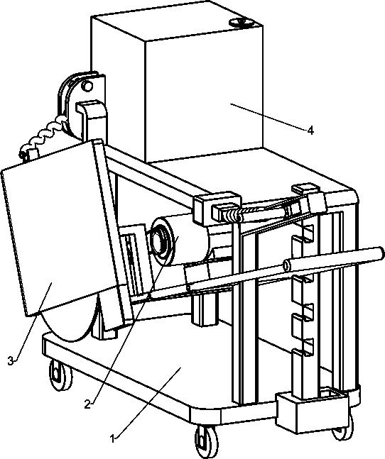 Floor wireway slotting device