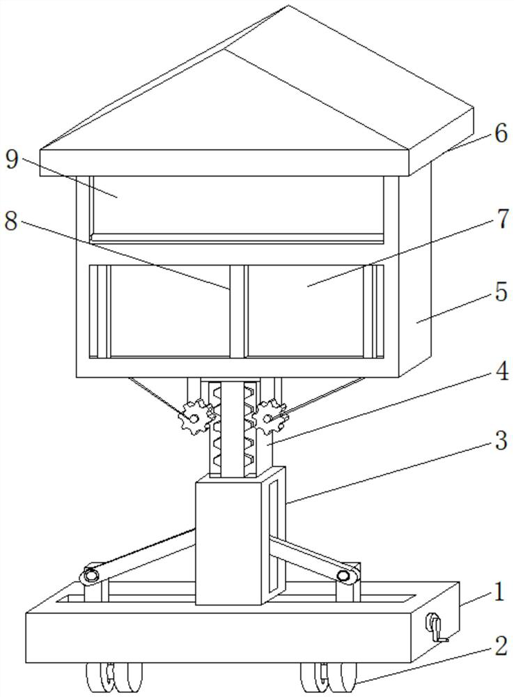 Green propaganda and display device for smart community and use method thereof