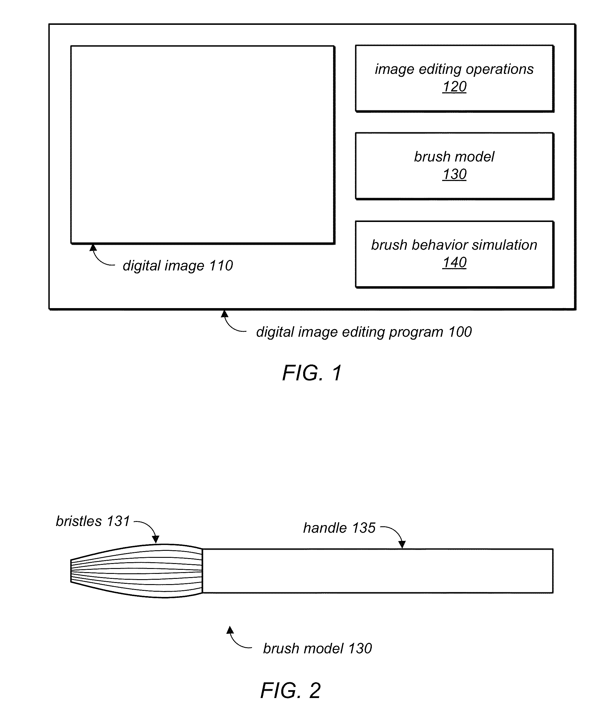 System and method for simulation of brush-based painting in a color space that includes a fill channel