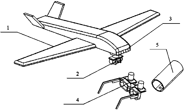 Unmanned aerial vehicle capable of performing monitoring shooting and controlling through smart glasses