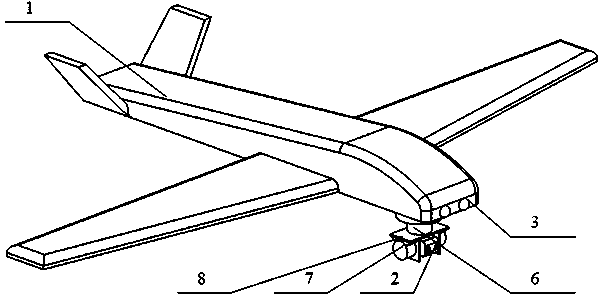 Unmanned aerial vehicle capable of performing monitoring shooting and controlling through smart glasses