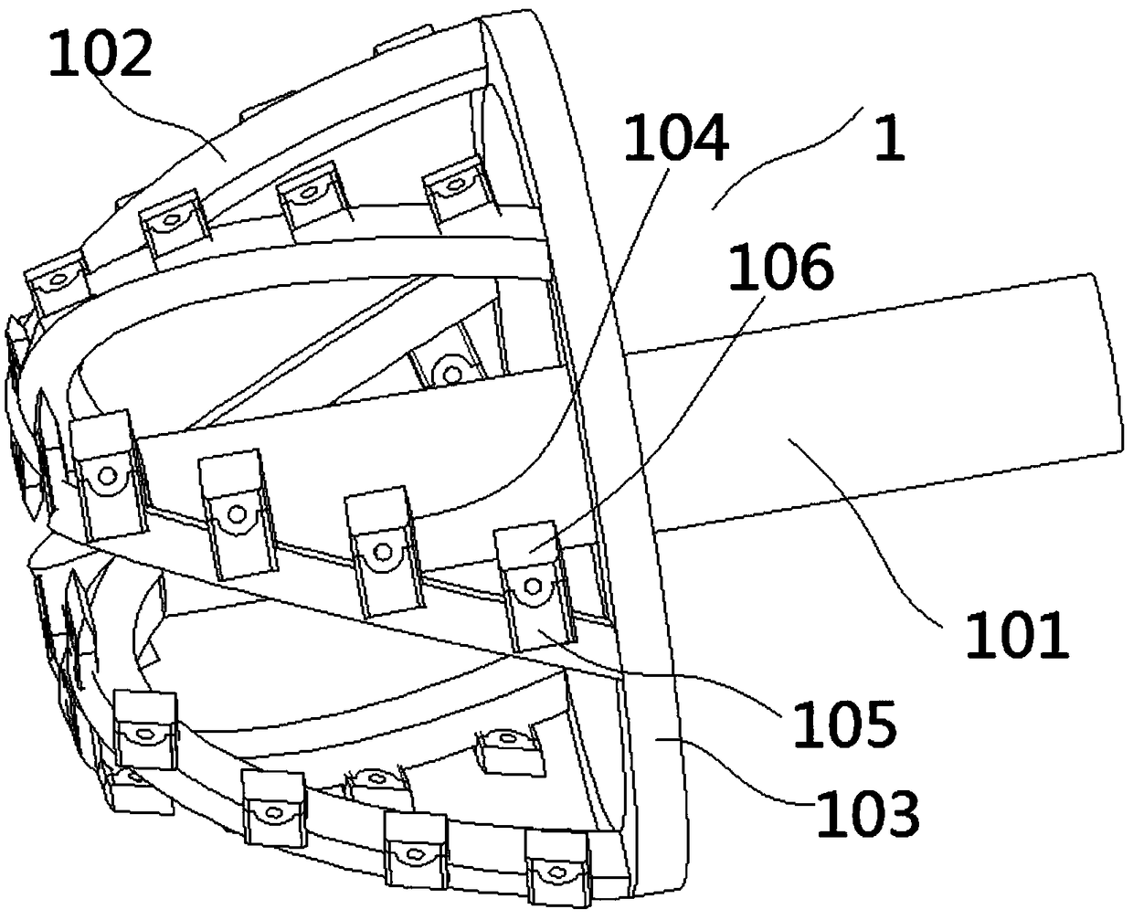 Drag head device allowing silt dragging depth to be regulated