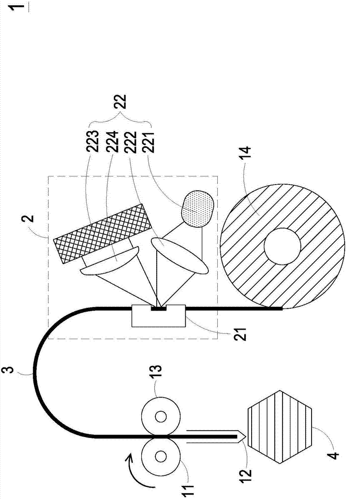 Extrusion device of three-dimensional printer and optical detection mechanism thereof