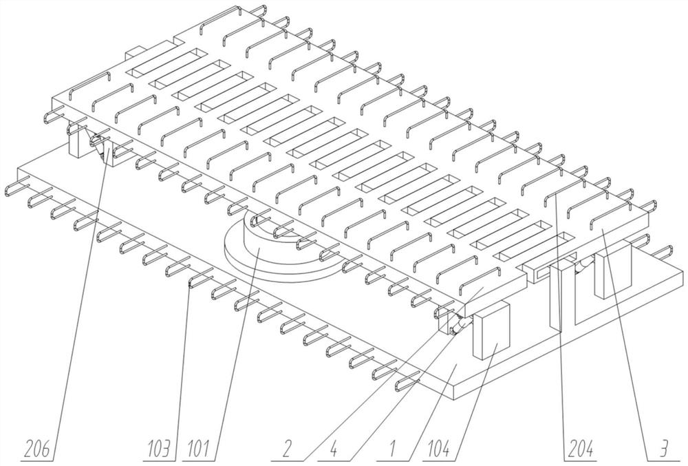 Vibration isolation buffer for bridge