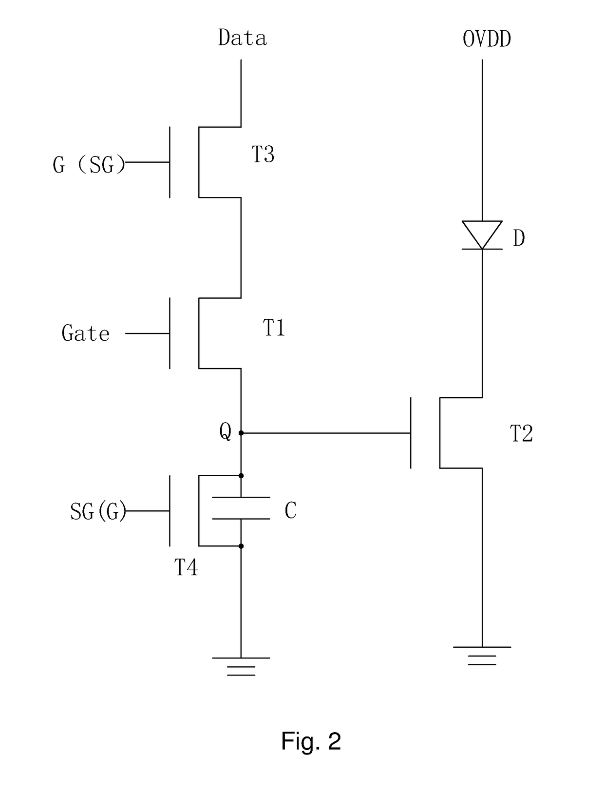 OLED display and source driver