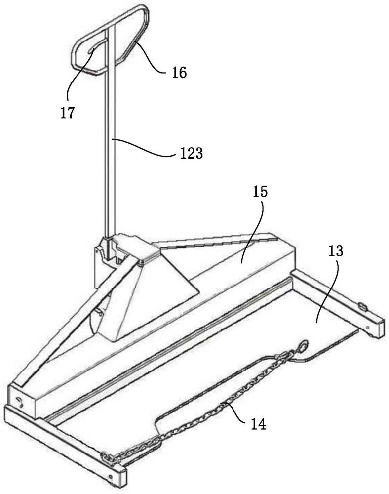 Logistics vehicle handling device