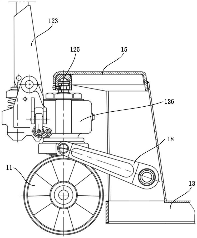 Logistics vehicle handling device