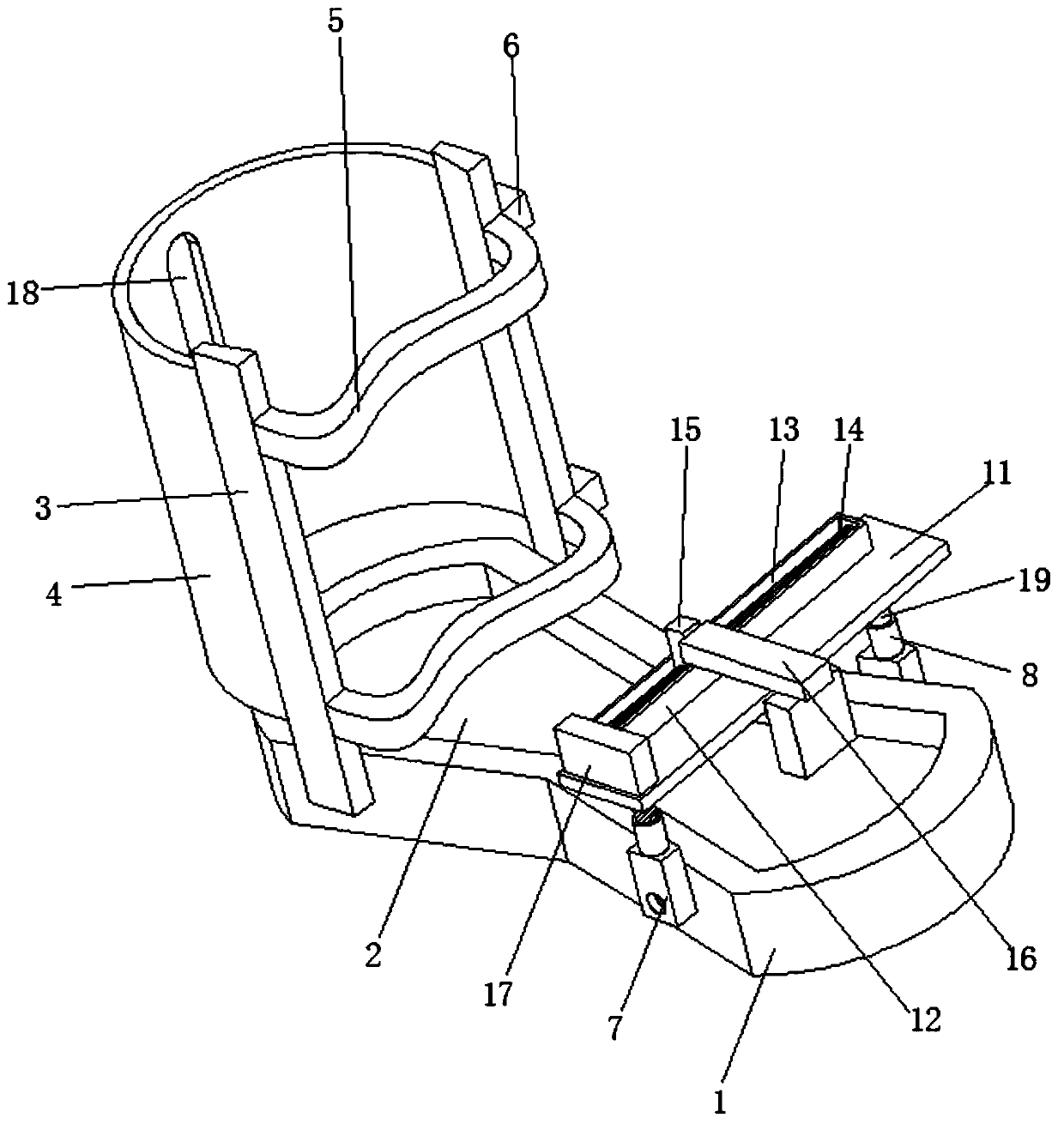 Clinical sampling and detecting device for endocrine diabetic feet