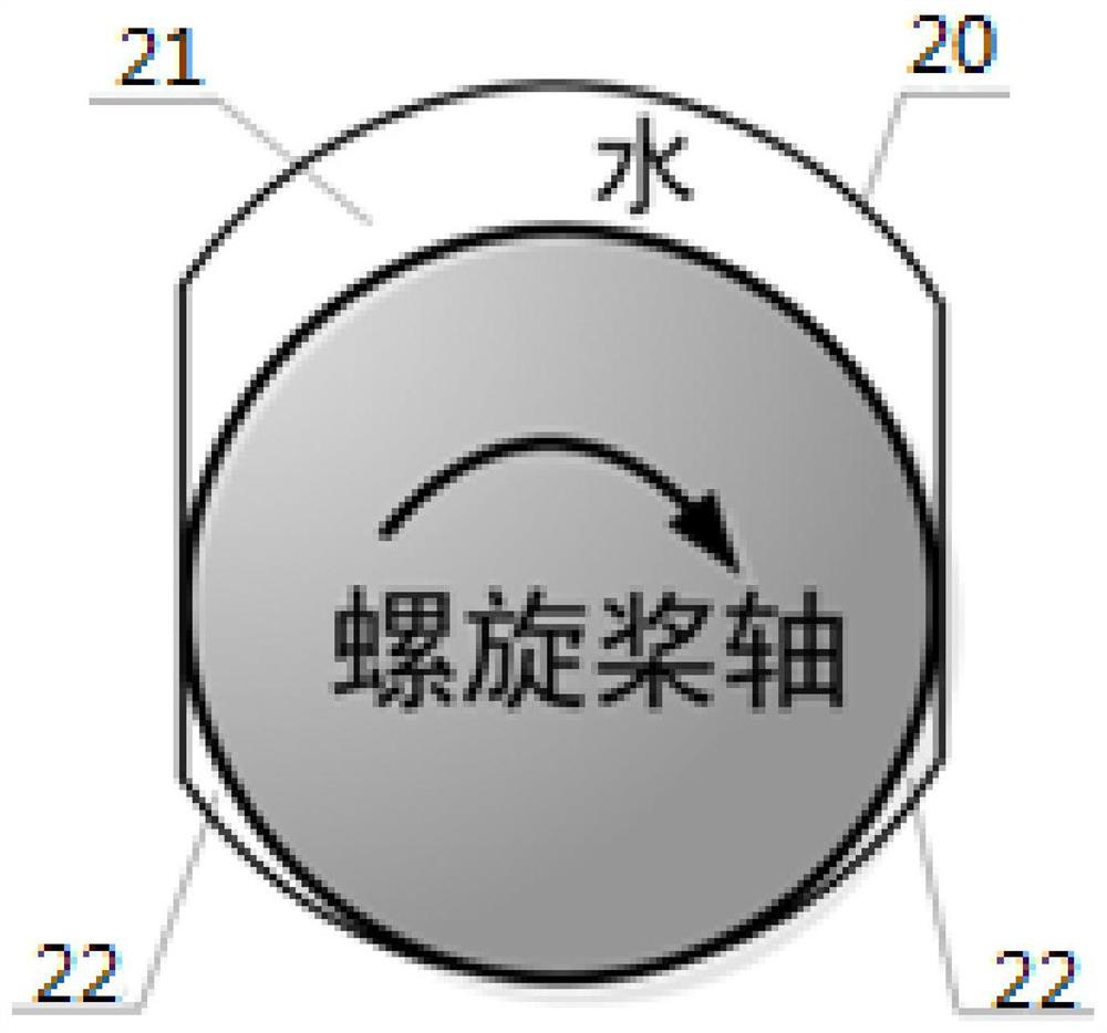 Ship water-lubricated propeller bearings capable of controlling lateral dynamic excitation of shafting propellers