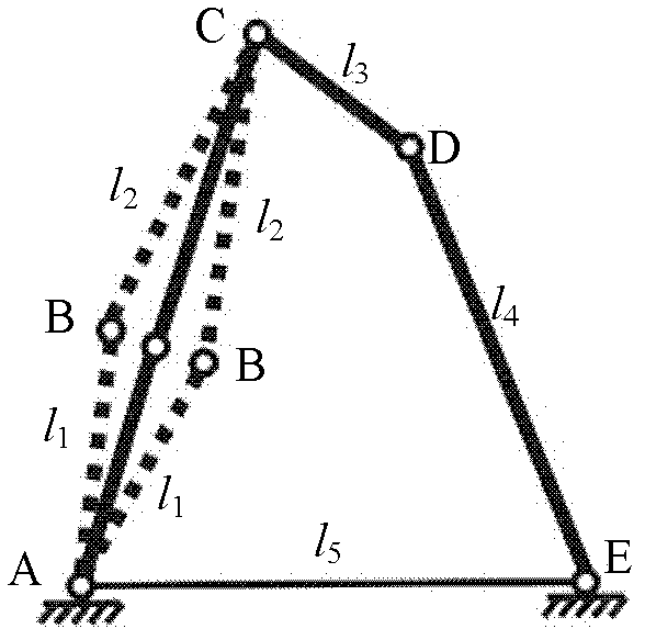 Method for confirming motion singular configuration of hinge bar system mechanism