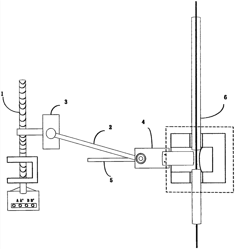 Guide wire force bearing simulating device