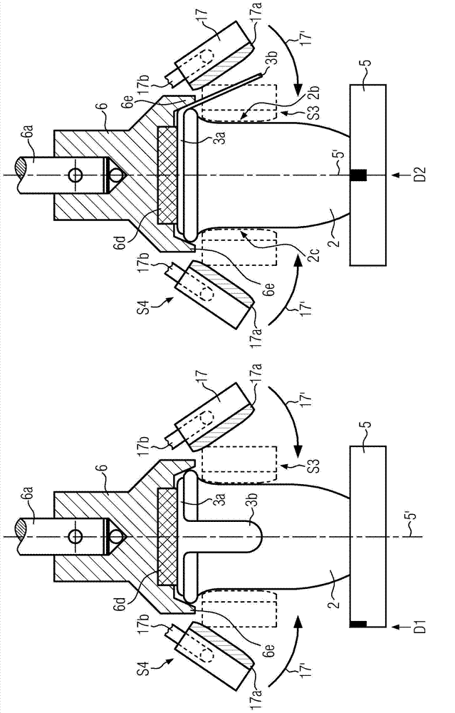 Device and method for providing containers with adhesive labels