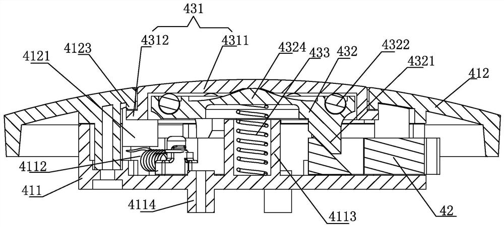 Rear bandage adjusting device, rear bandage and head-mounted display equipment