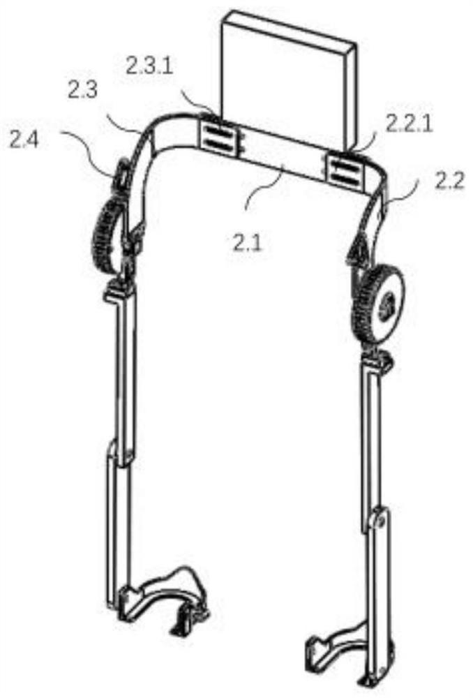 Passive-power-assisted exoskeleton load-bearing robot