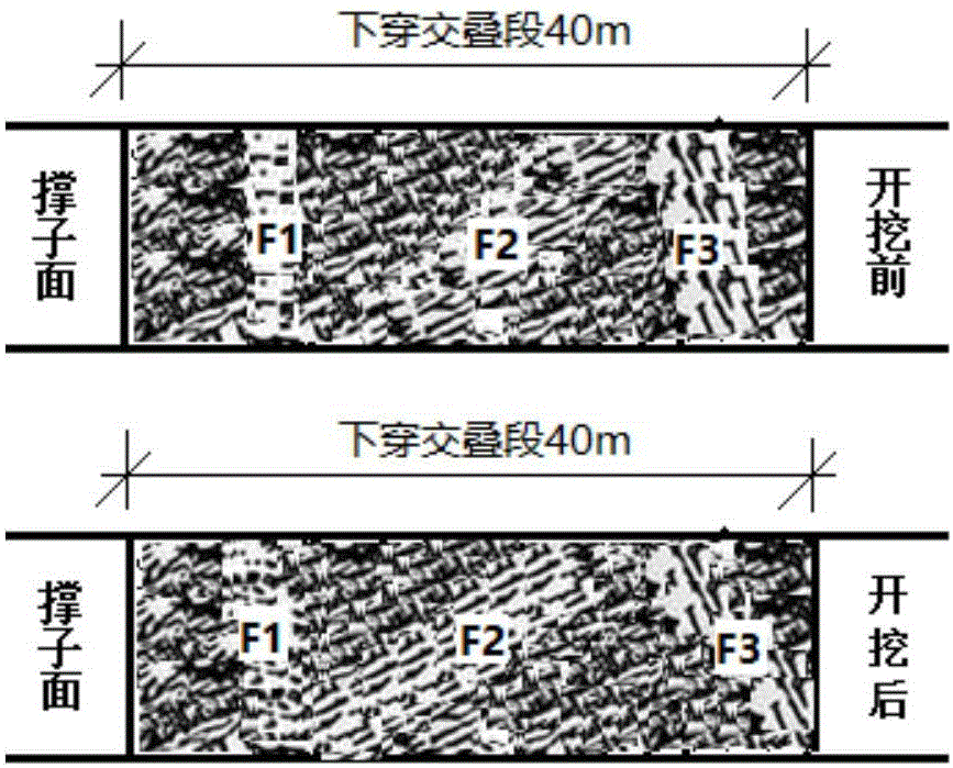 Railway down-traversing highway tunnel double-layer casing pipe reinforcement double-pipe shed follow-pipe drilling construction method