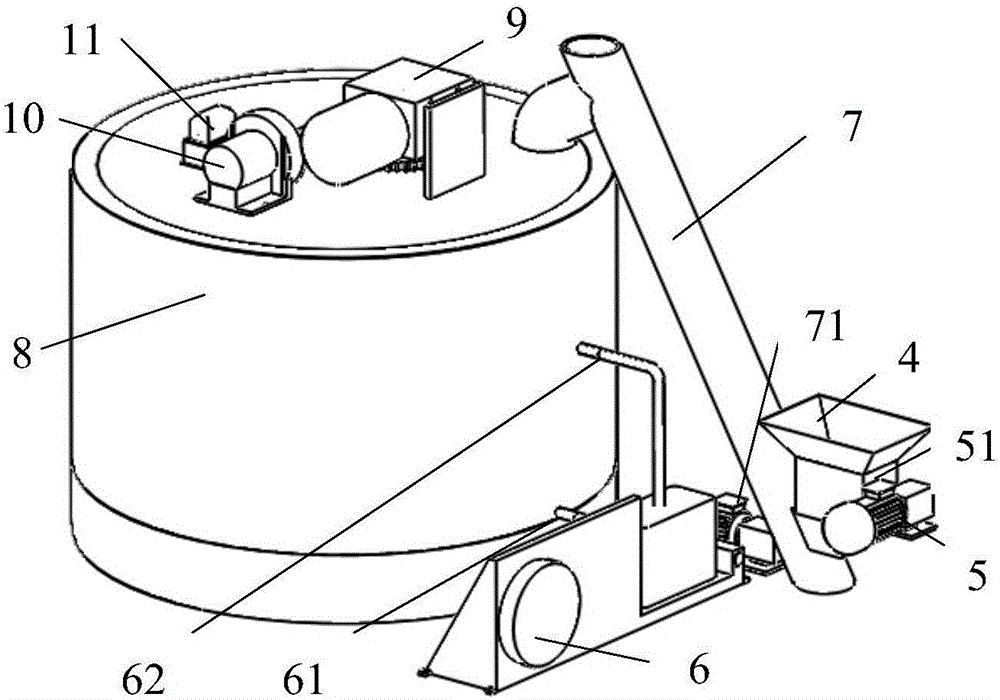 Equipment and method for disposing kitchen waste based on high-temperature aerobic fermentation technology