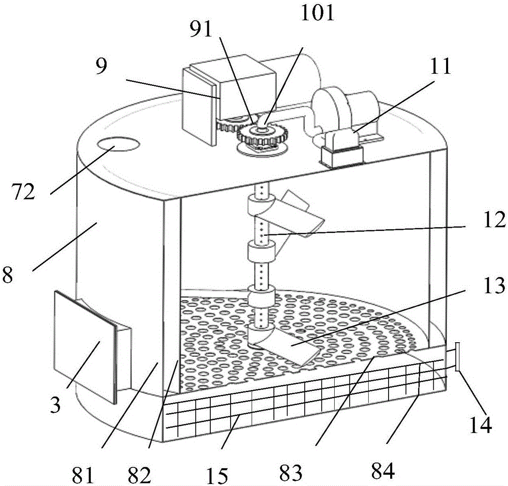 Equipment and method for disposing kitchen waste based on high-temperature aerobic fermentation technology