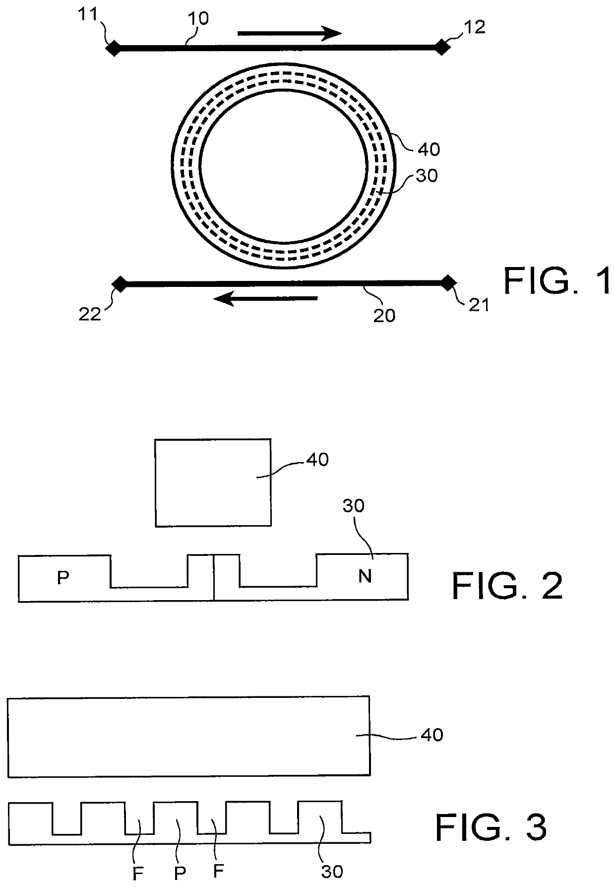 Athermal modulator-switch with two superimposed rings