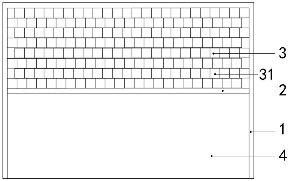 Multi-level composite protection structure and preparation method thereof