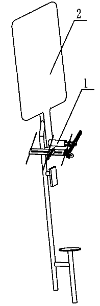 In vitro aiming device for minimally invasive screw internal fixation of femoral neck fracture