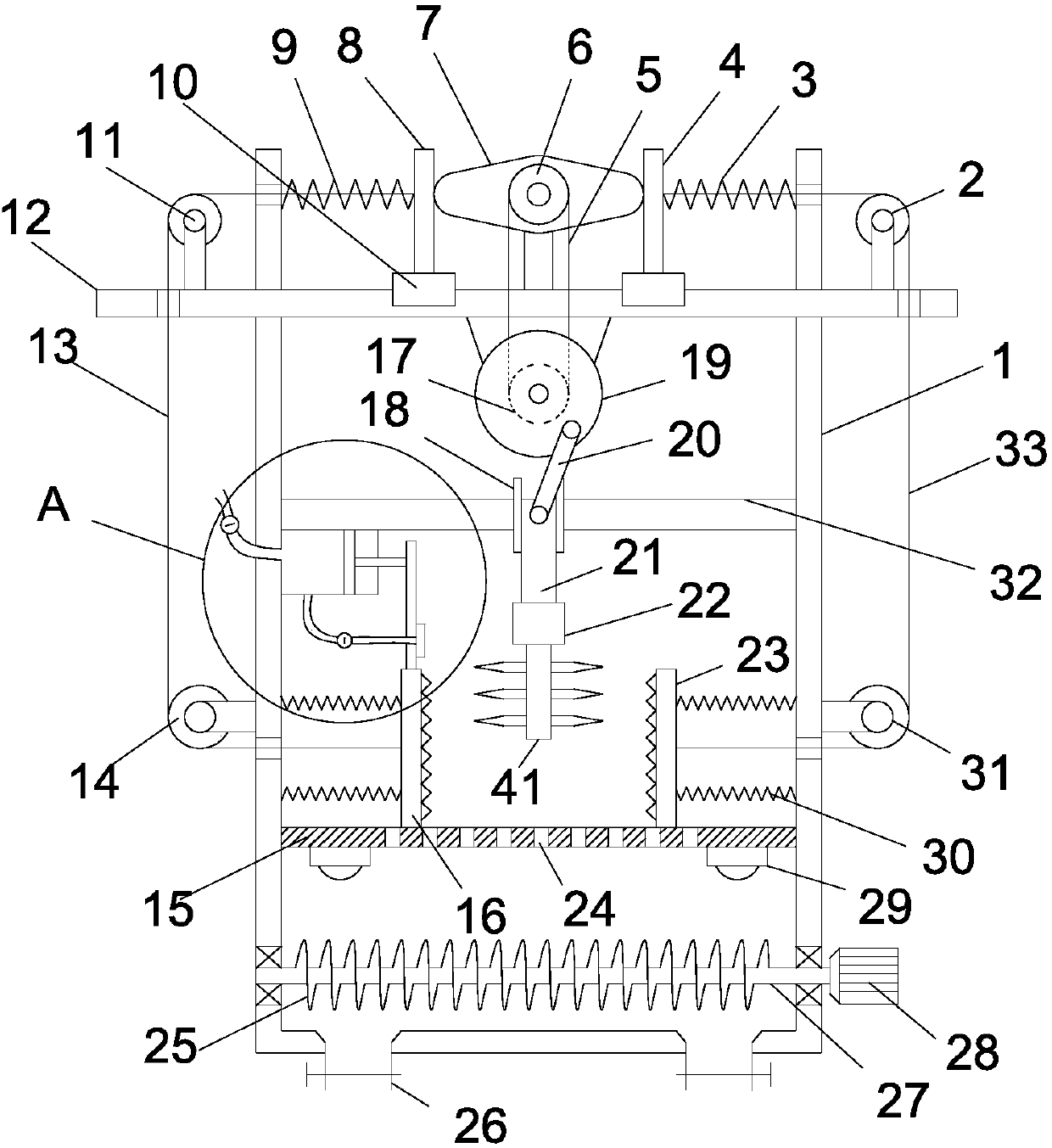 Medical waste rapid crushing device