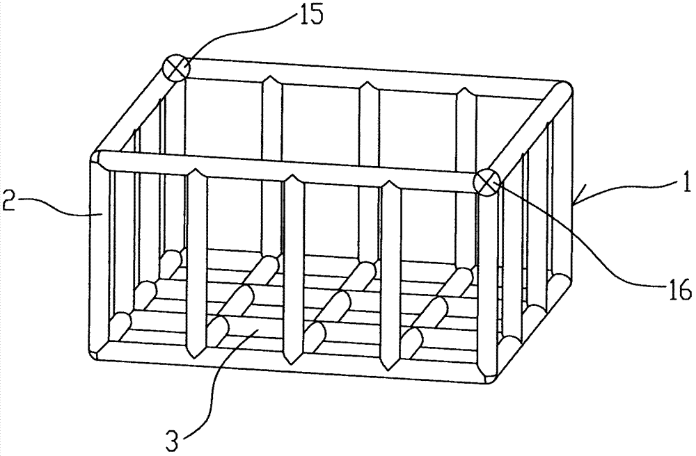 Rising-falling type hard-bottom seawater ecological farming net cage