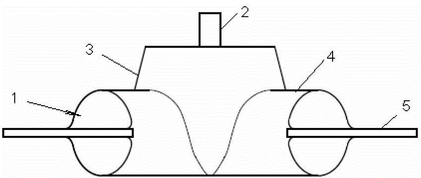 Device for adjusting camber angle of V-shaped empennage