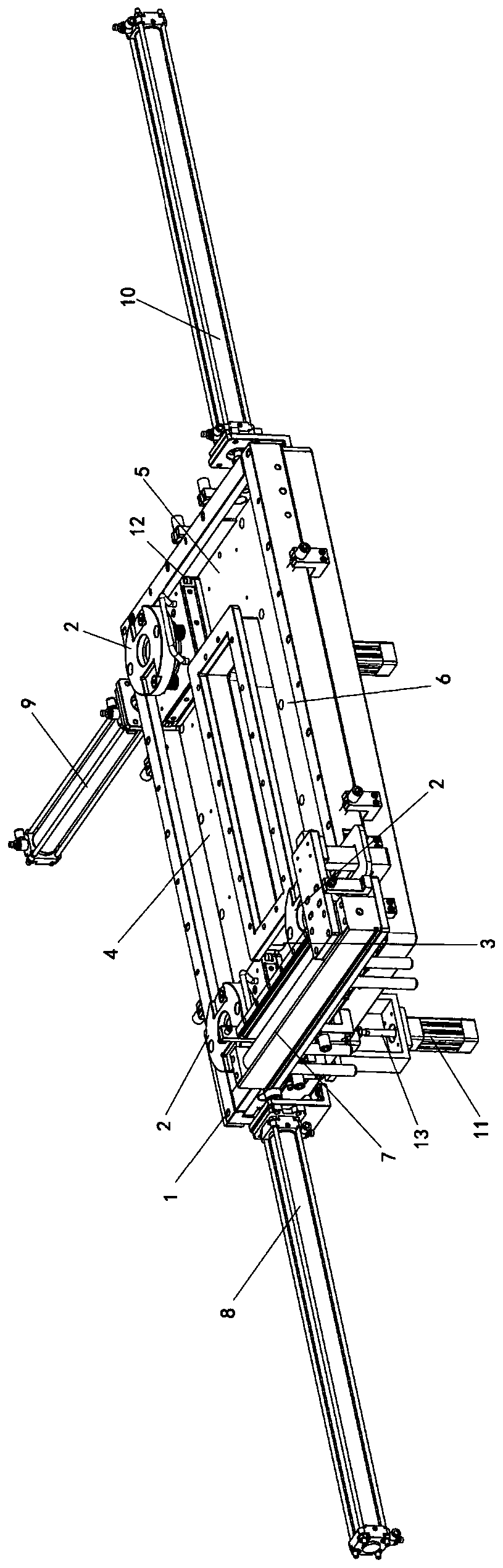 Circulating supply device used for motor rotor iron core