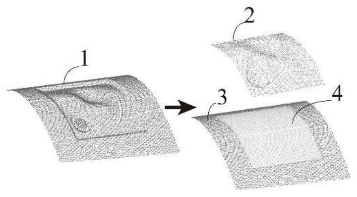 In-situ 3D printing curved surface layering and path planning method