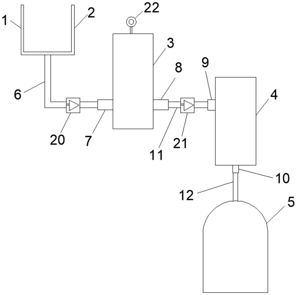 Pericardium septum drainage device used after cardiac surgery of infant