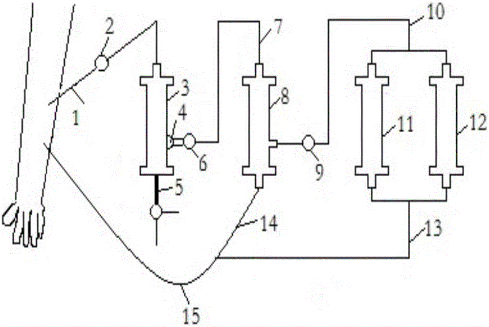 AIDS (Acquired Immune Deficiency Syndrome) blood purification therapeutic apparatus