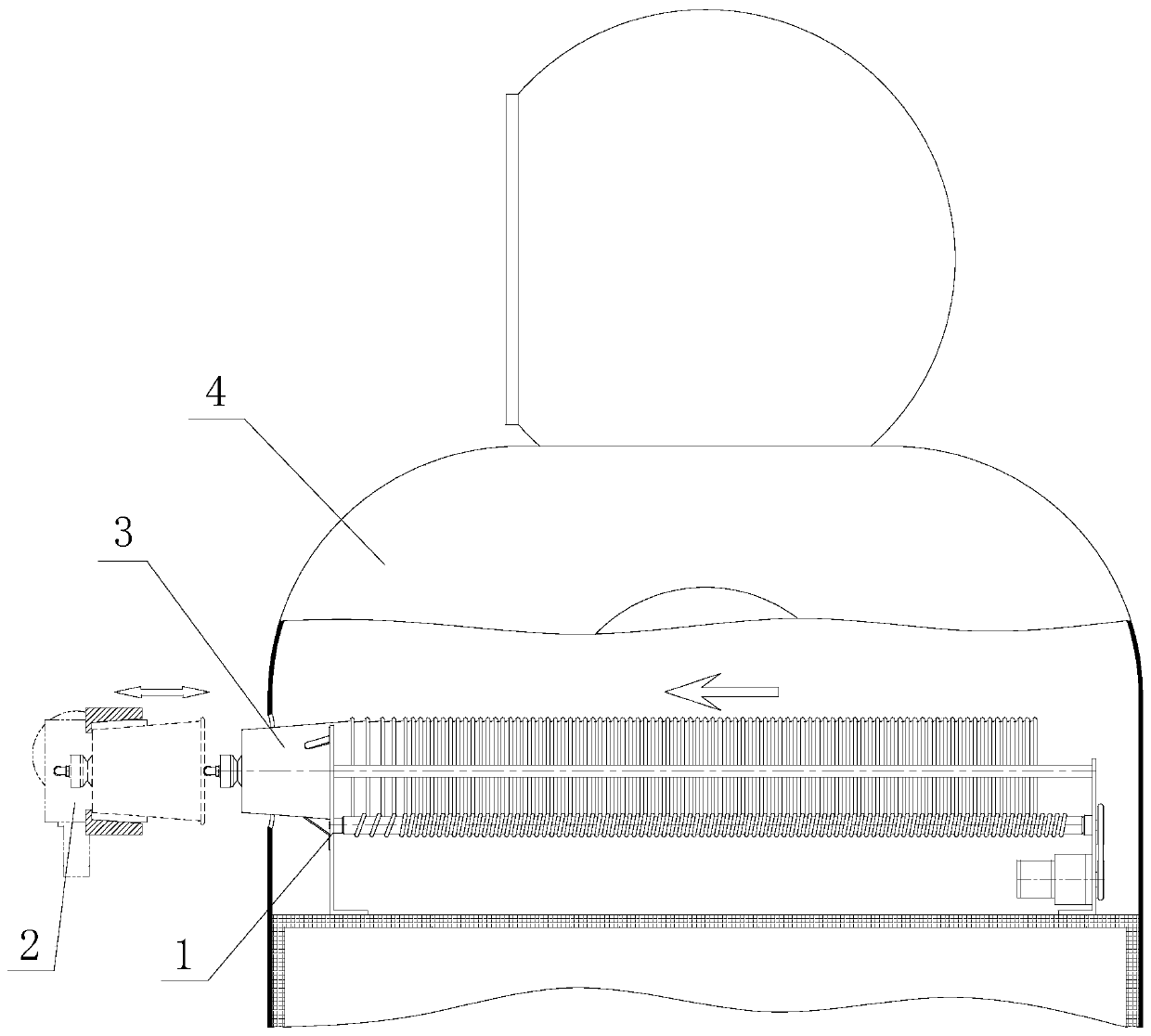 Device and method for taking and holding cups through mechanical arm