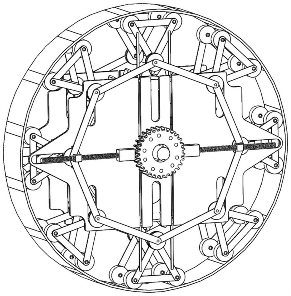 Deformable wheel-track composite walking mechanism