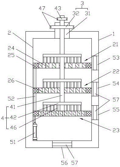 Multilayer screening machine