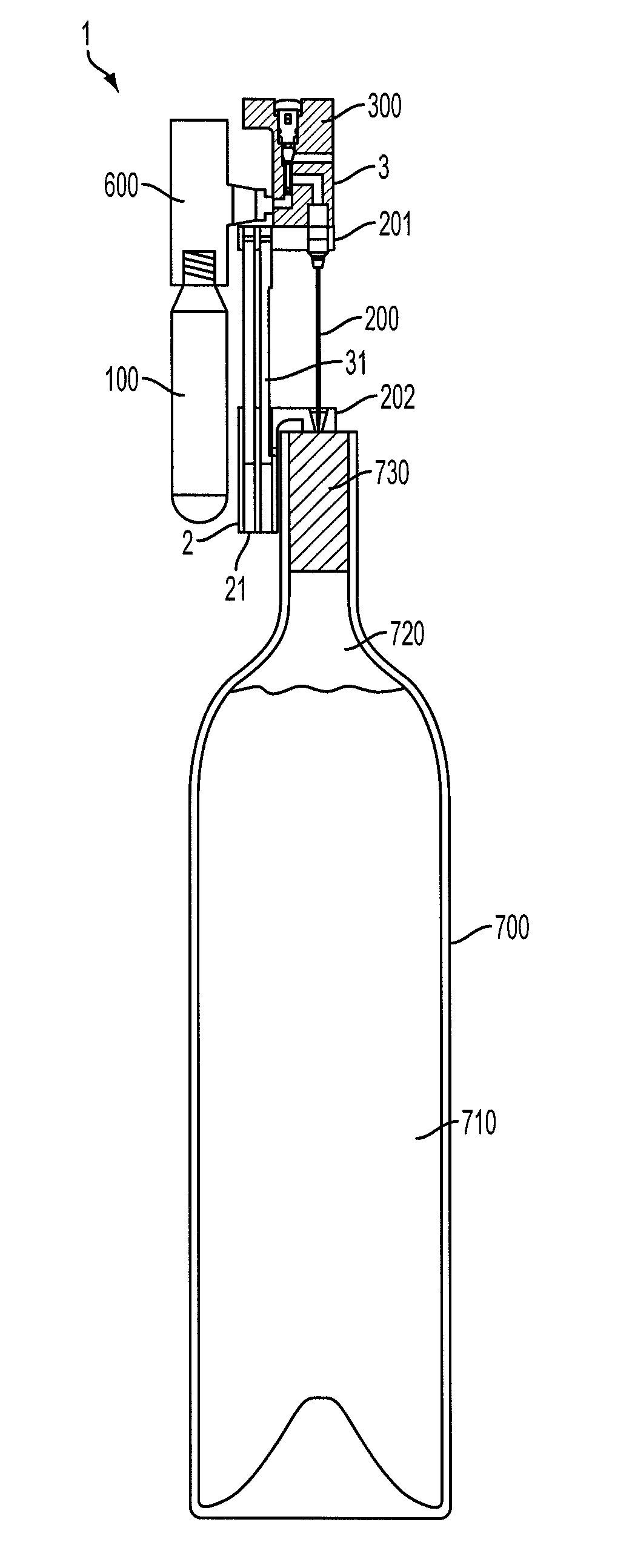 Method and apparatus for beverage extraction needle guiding