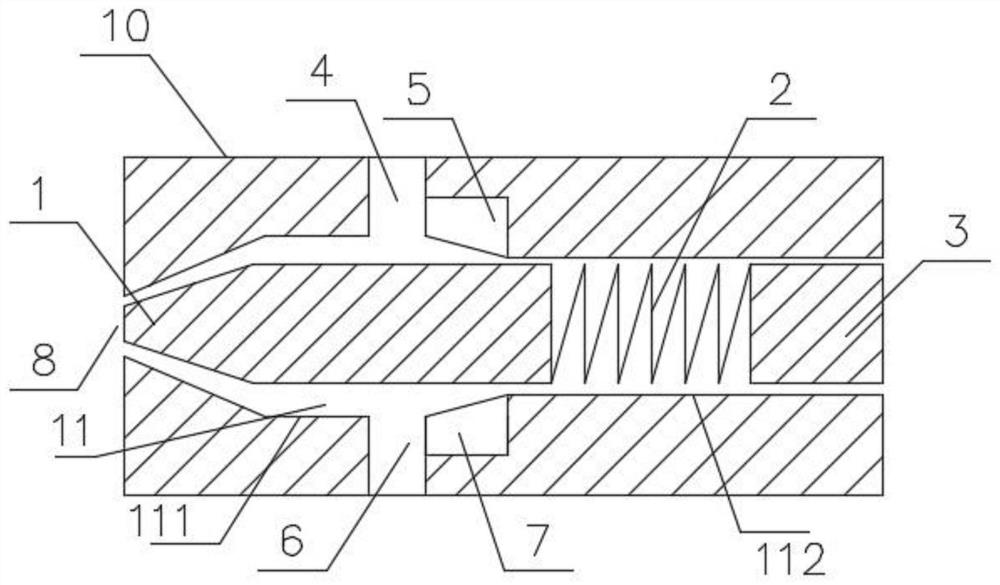 Material injection gun head and refrigerator cabinet polyurethane material injection system with same