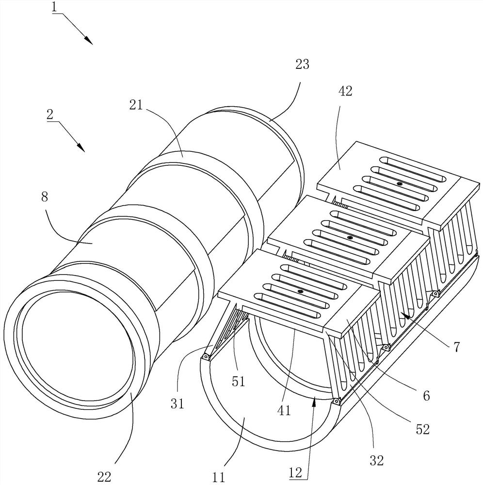 A municipal rainwater pipeline assembly module and construction method