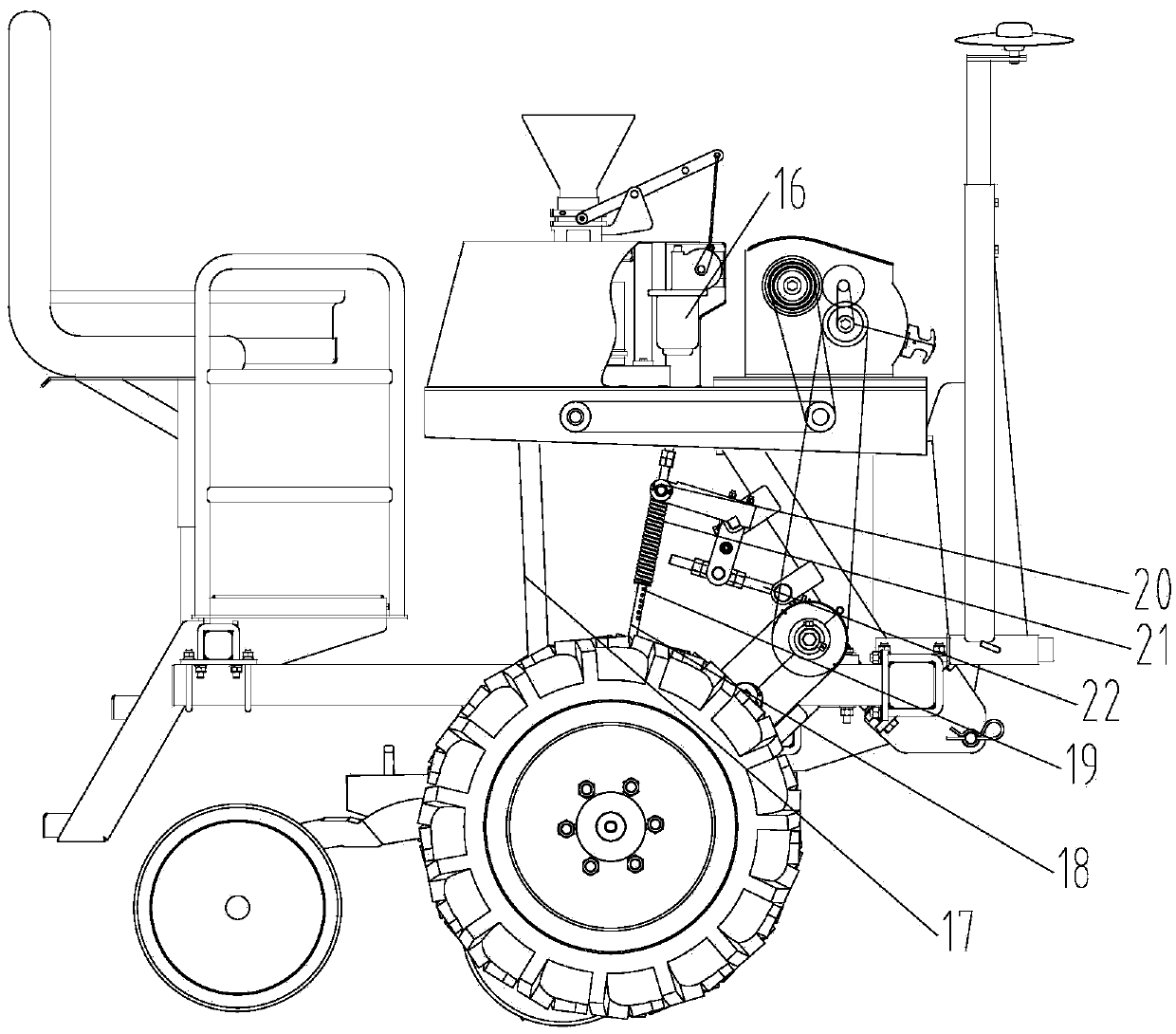 Plant row drill