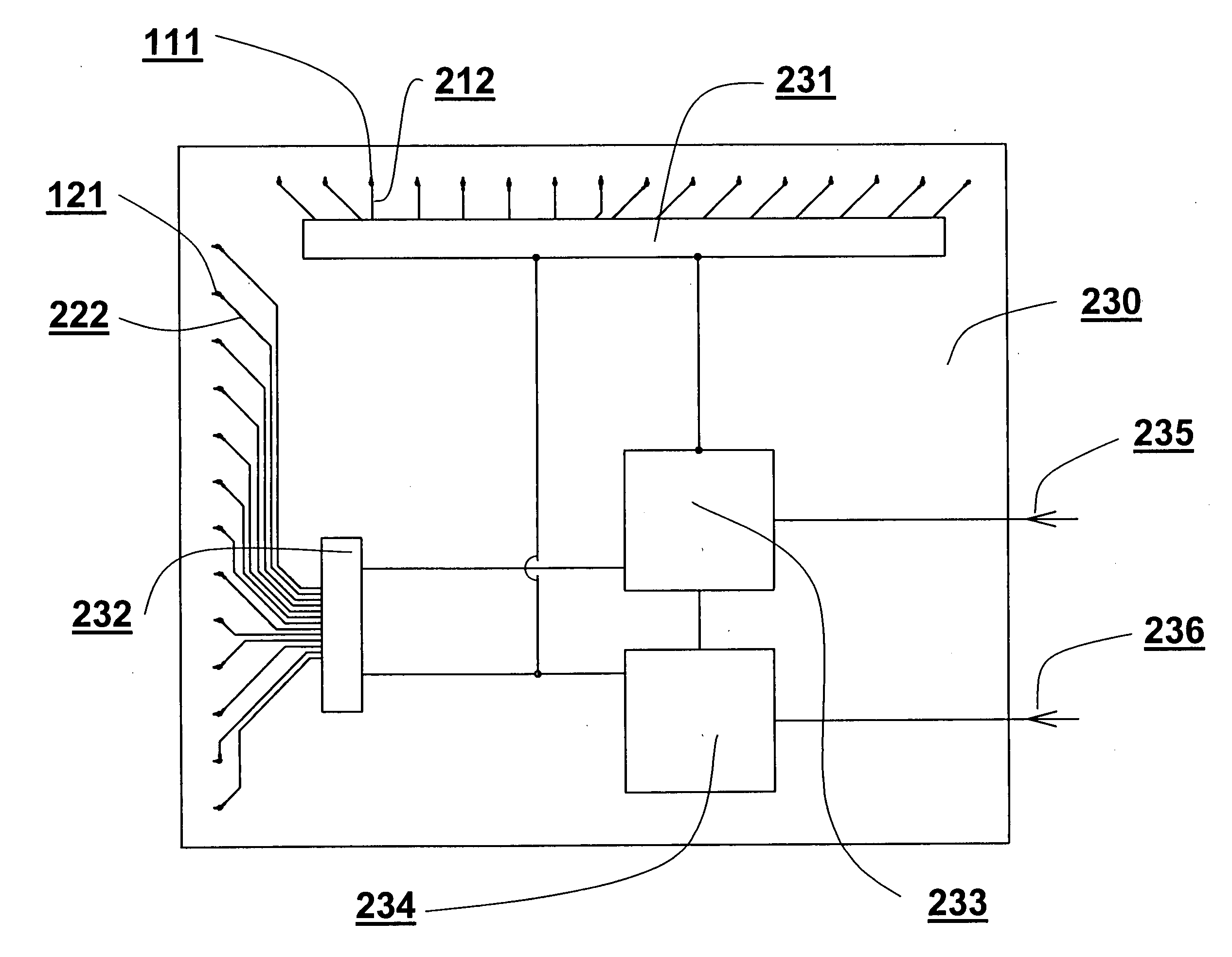 Liquid crystal display on a printed circuit board